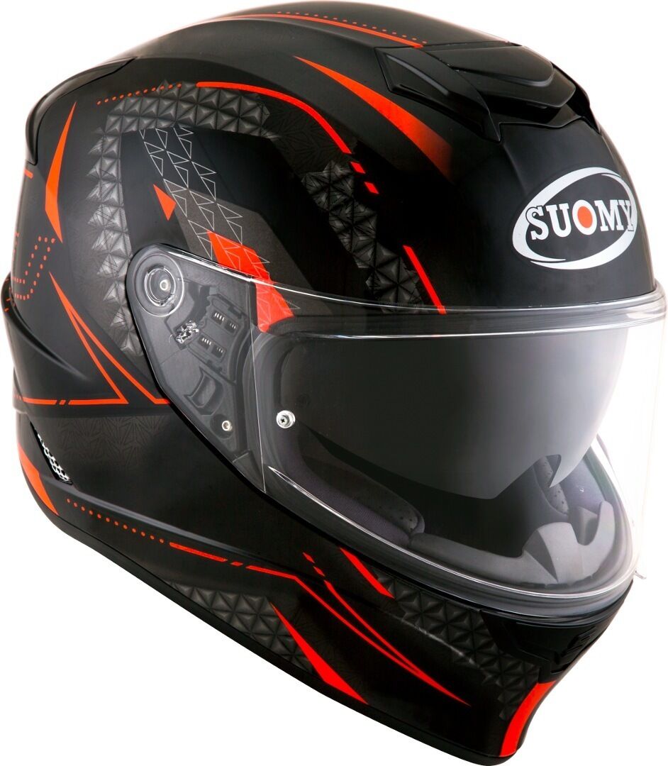 Suomy Stellar Shade Casco - Negro Rojo (M)