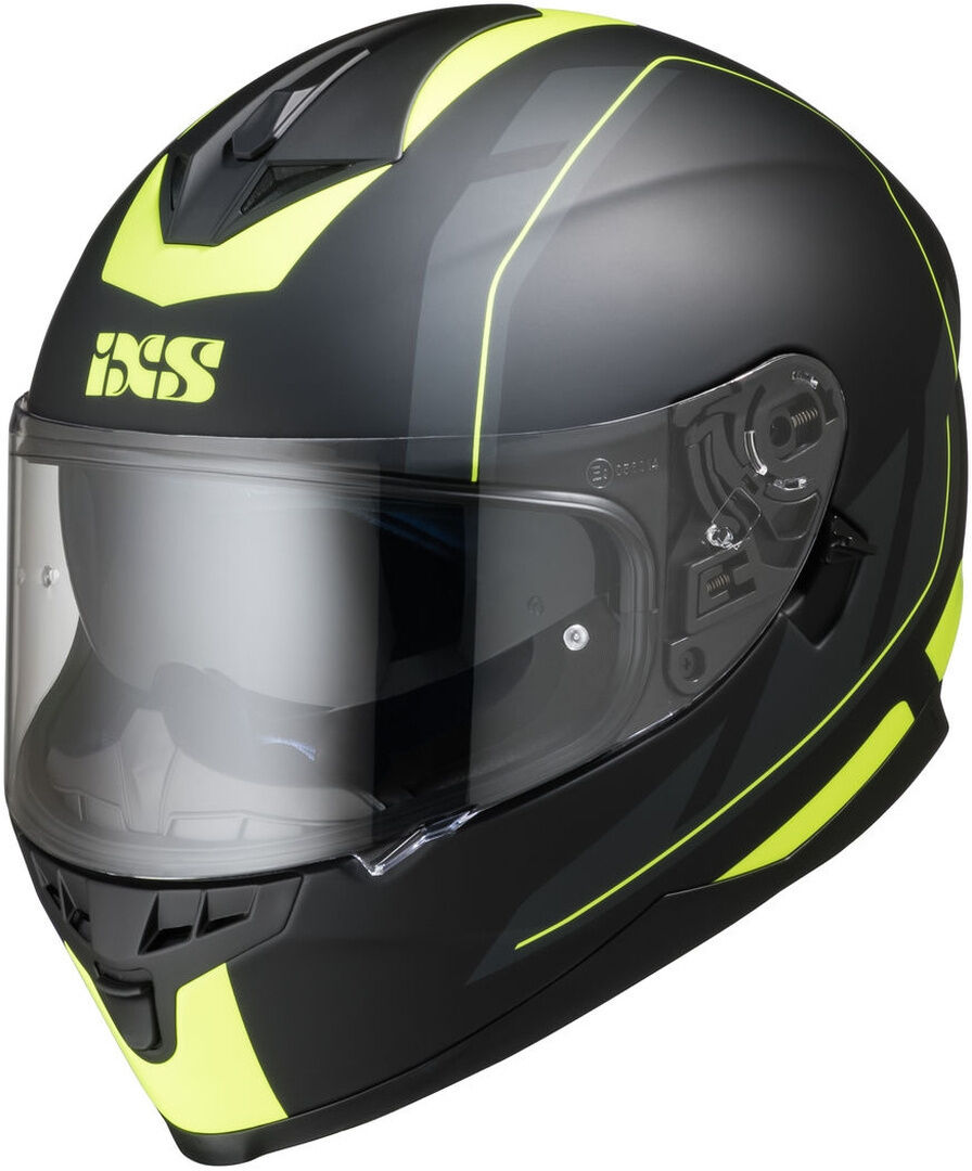 IXS 1100 2.0 Casco de moto - Negro Amarillo (2XL)