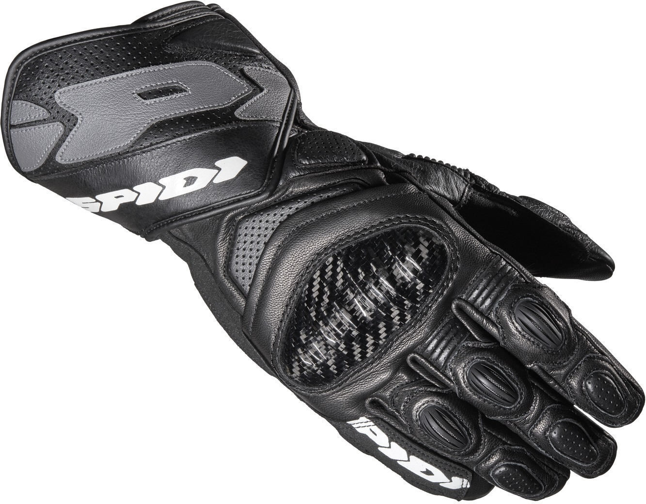 Spidi Carbo 7 Guantes de la motocicleta - Negro (S)