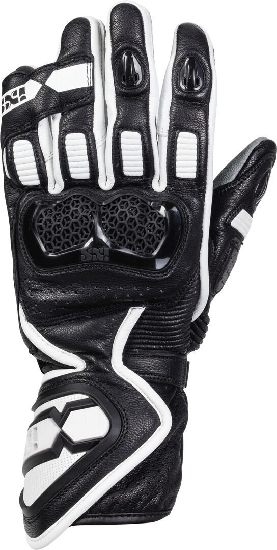 IXS Sport LD RS-200 2.0 Guantes de la motocicleta - Negro Blanco (2XL)