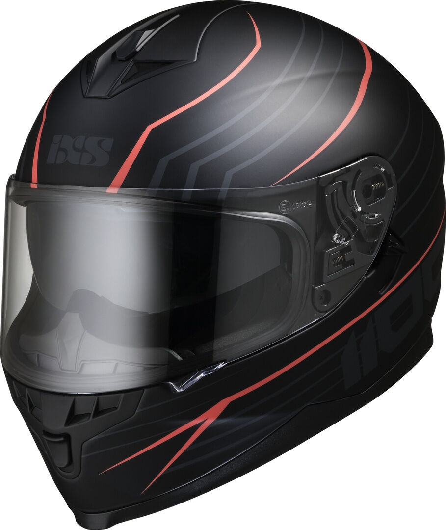 IXS 1100 2.1 Casco - Negro Rojo (XL)