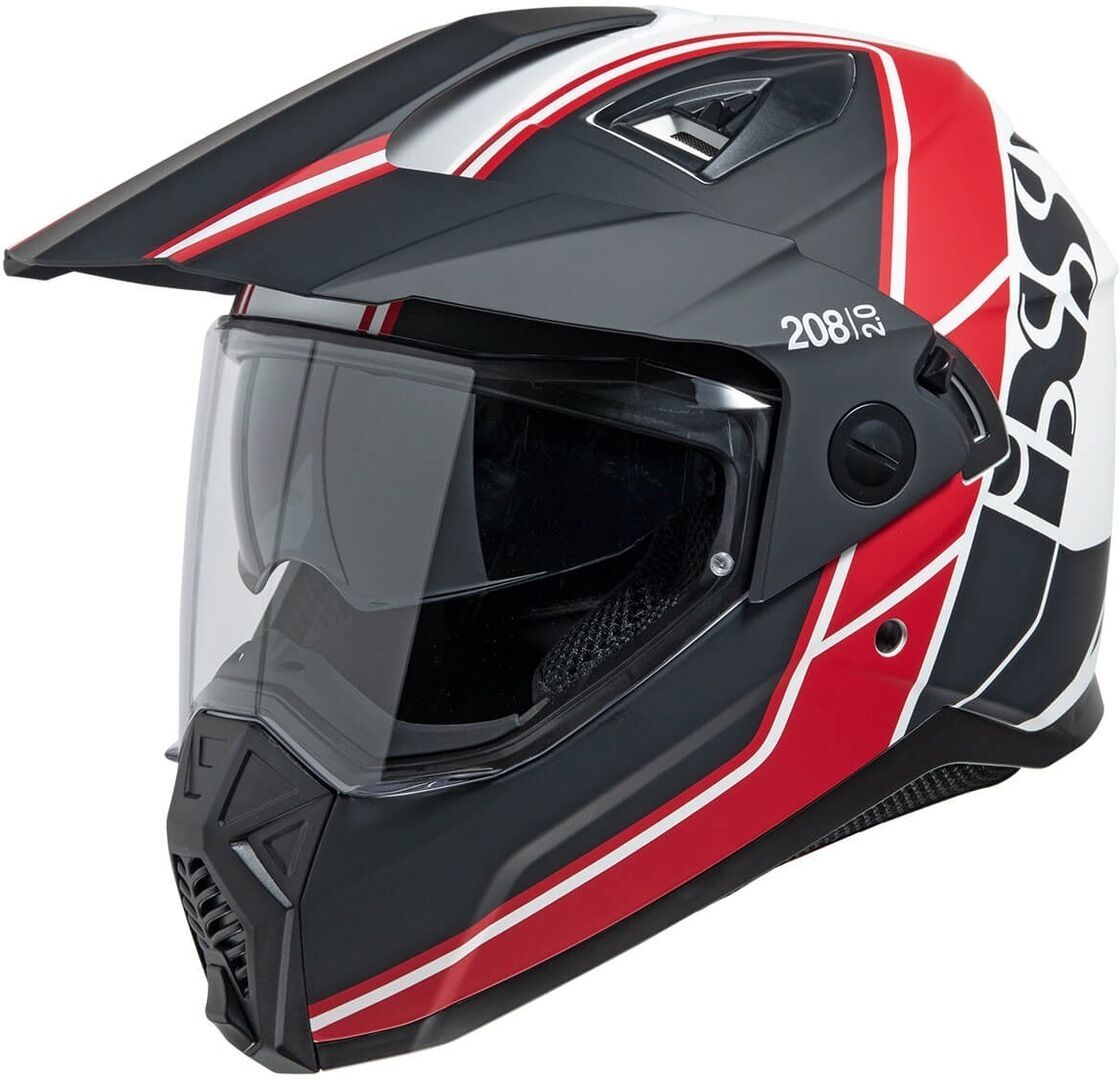 IXS 208 2.0 Casco Enduro - Negro Rojo (2XL)