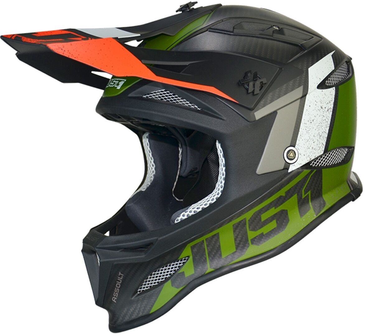 Just1 JDH Assault Mips Downhill Casco - Negro Verde (S)