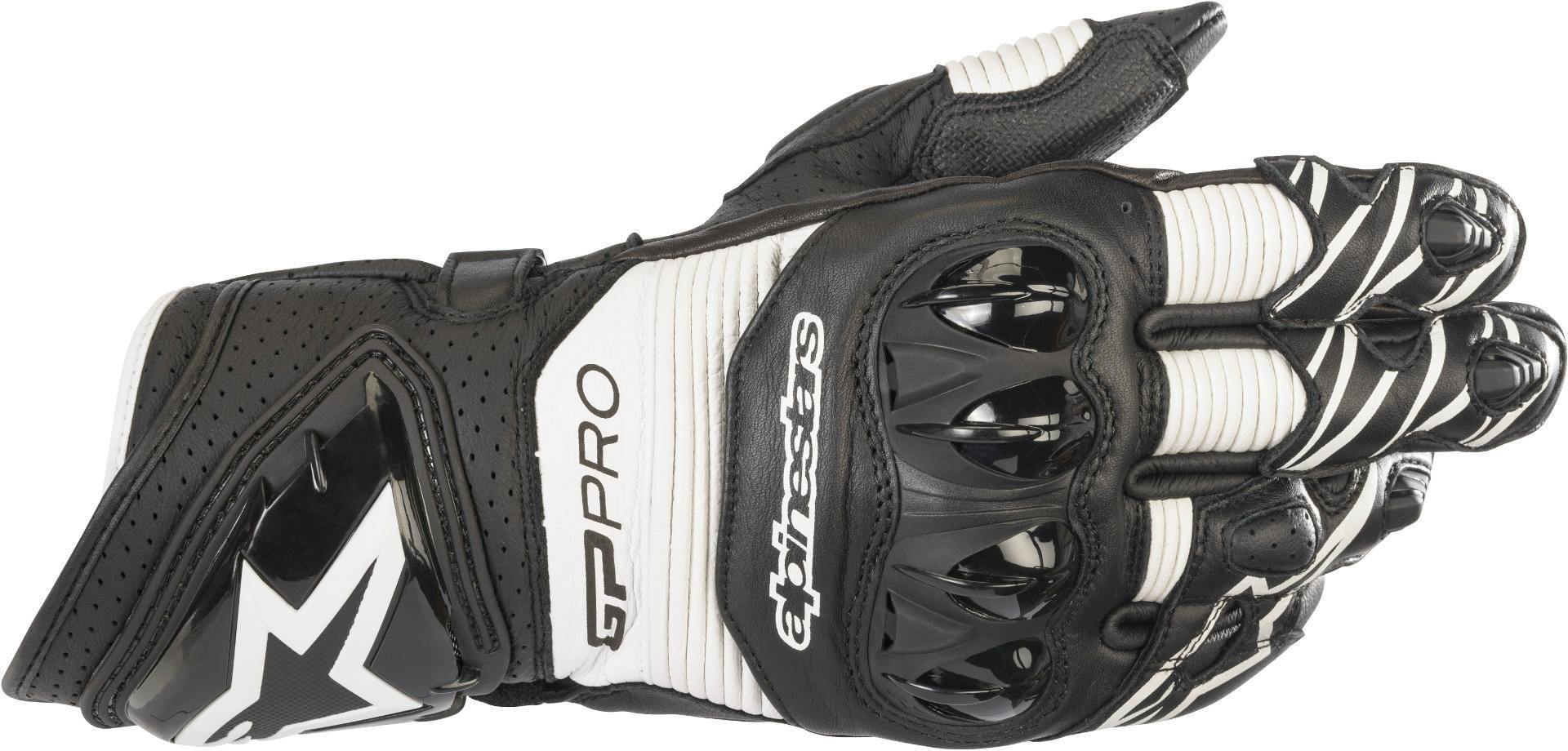 Alpinestars GP PRO R3 Guantes de motocicleta - Negro Blanco (L)