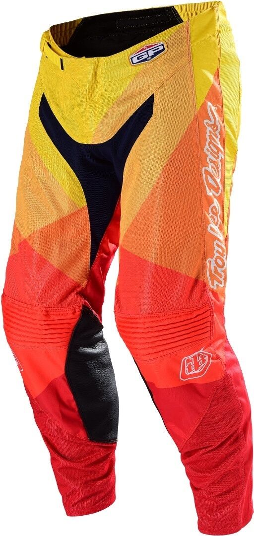 Lee GP Air Jet Pantalones de Motocross - Rojo Amarillo Naranja (30)