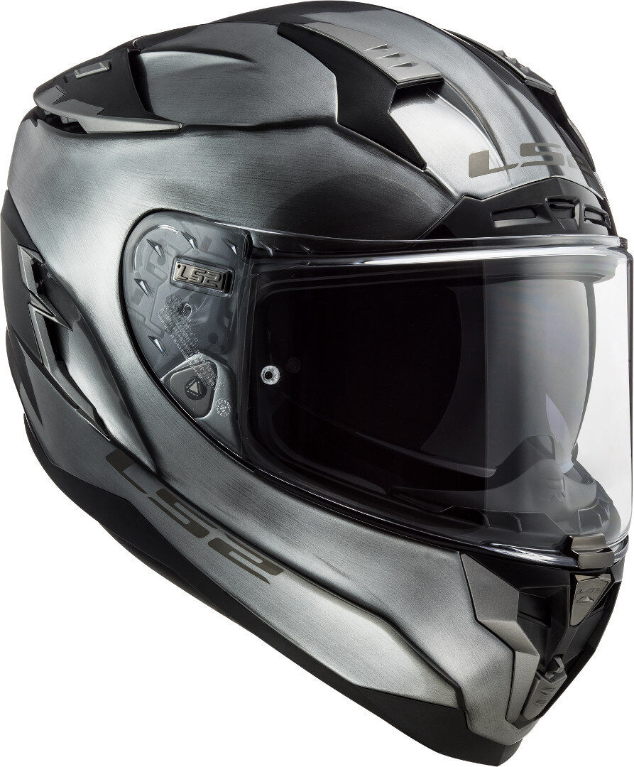 LS2 FF327 Challenger Jeans Casco - Plata (2XL)