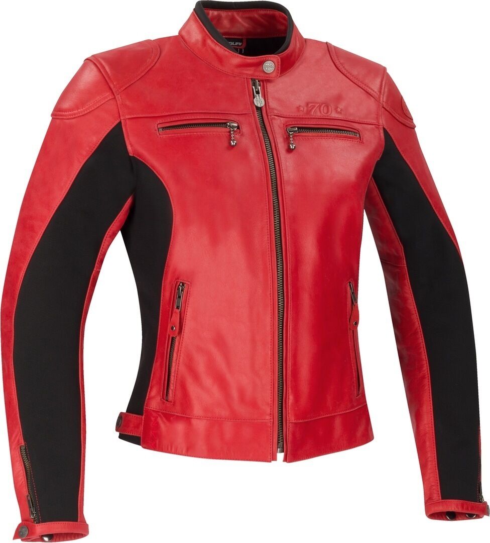 Segura Kroft Chaqueta de cuero de mujer - Rojo (40)