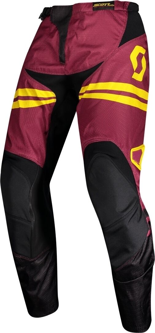 Scott 350 Race Regular Pantalones de Motocross - Rojo Amarillo (30)