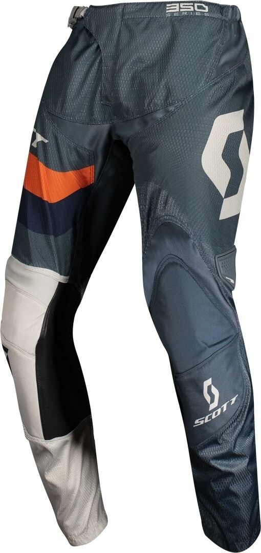 Scott 350 Track Regular Pantalones de Motocross - Azul Naranja (28)