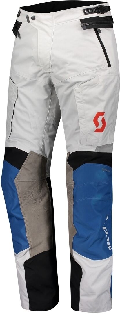 Scott Dualraid Dryo Pantalones textiles de motocicleta - Gris Azul (XS)