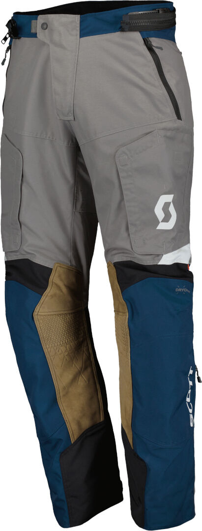 Scott Dualraid Dryo Pantalones textiles de motocicleta - Gris Azul (XL)