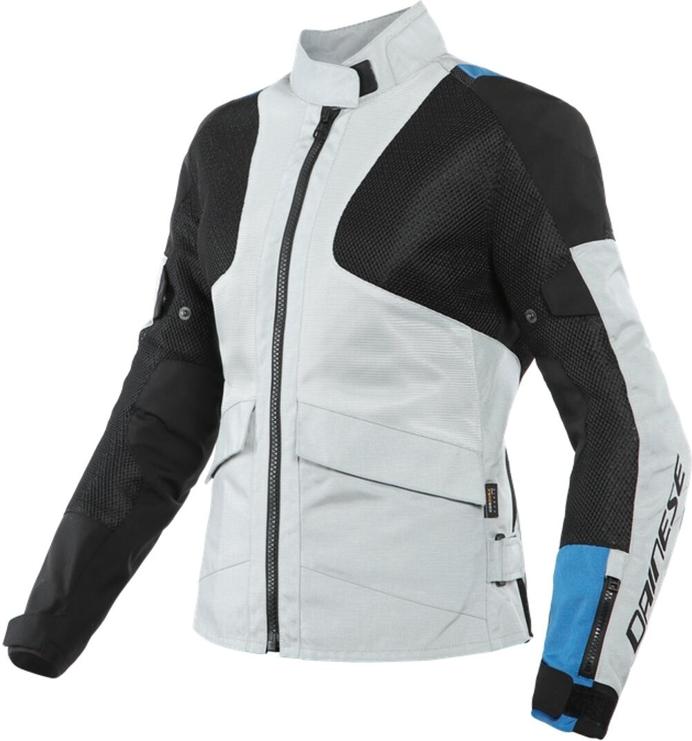 Dainese Air Tourer Chaqueta textil para motocicletas de señoras - Negro Gris Azul (38)