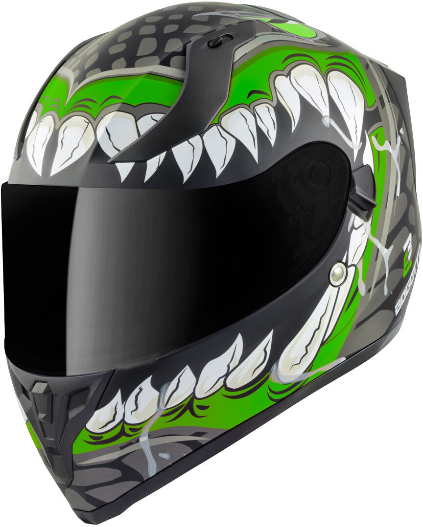 Bogotto V128 Naga Casco - Negro Verde (M)