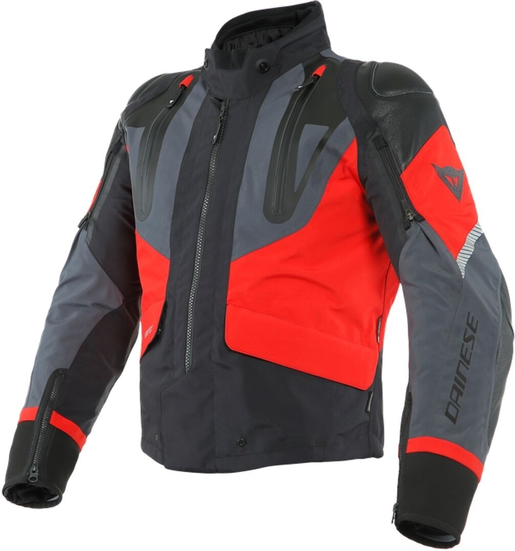 Dainese Sport Master Gore-Tex Chaqueta textil para motocicletas - Negro Gris Rojo (52)