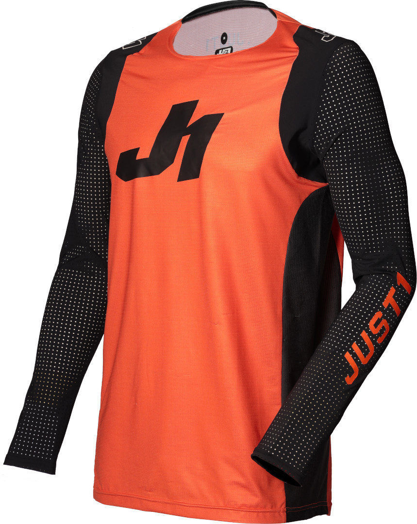 Just1 J-Flex Jersey de Motocross - Negro Naranja