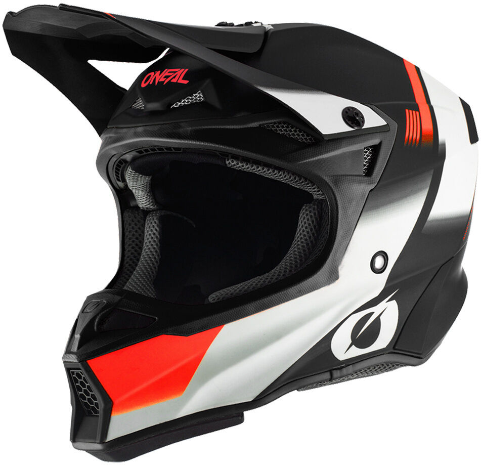 Oneal 10Series Hyperlite Blur Casco de Motocross - Negro Naranja