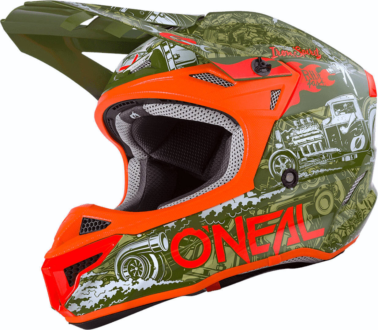 Oneal 5Series Polyacrylite HR Casco de Motocross - Verde