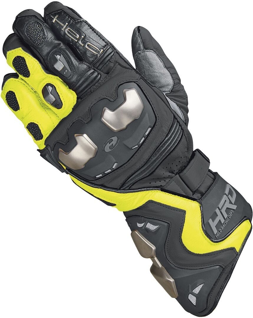 Held Titan RR Guantes de motocicleta - Negro Amarillo (2XL)