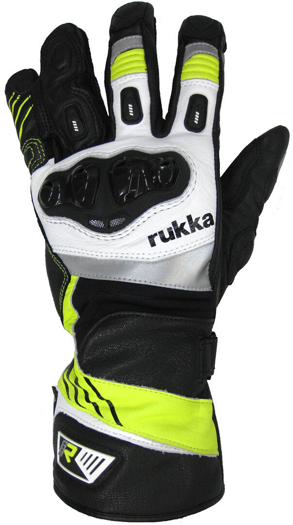 Rukka Argosaurus 2.0 Guantes de motocicleta Gore-Tex - Negro Amarillo (5XL)