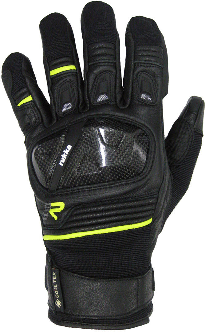 Rukka Ceres 2.0 Guantes de motocicleta Gore-Tex - Negro Amarillo (3XL)