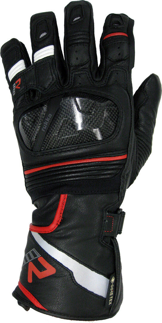 Rukka Imatra 2.0 Guantes de motocicleta Gore-Tex - Negro Rojo (3XL)