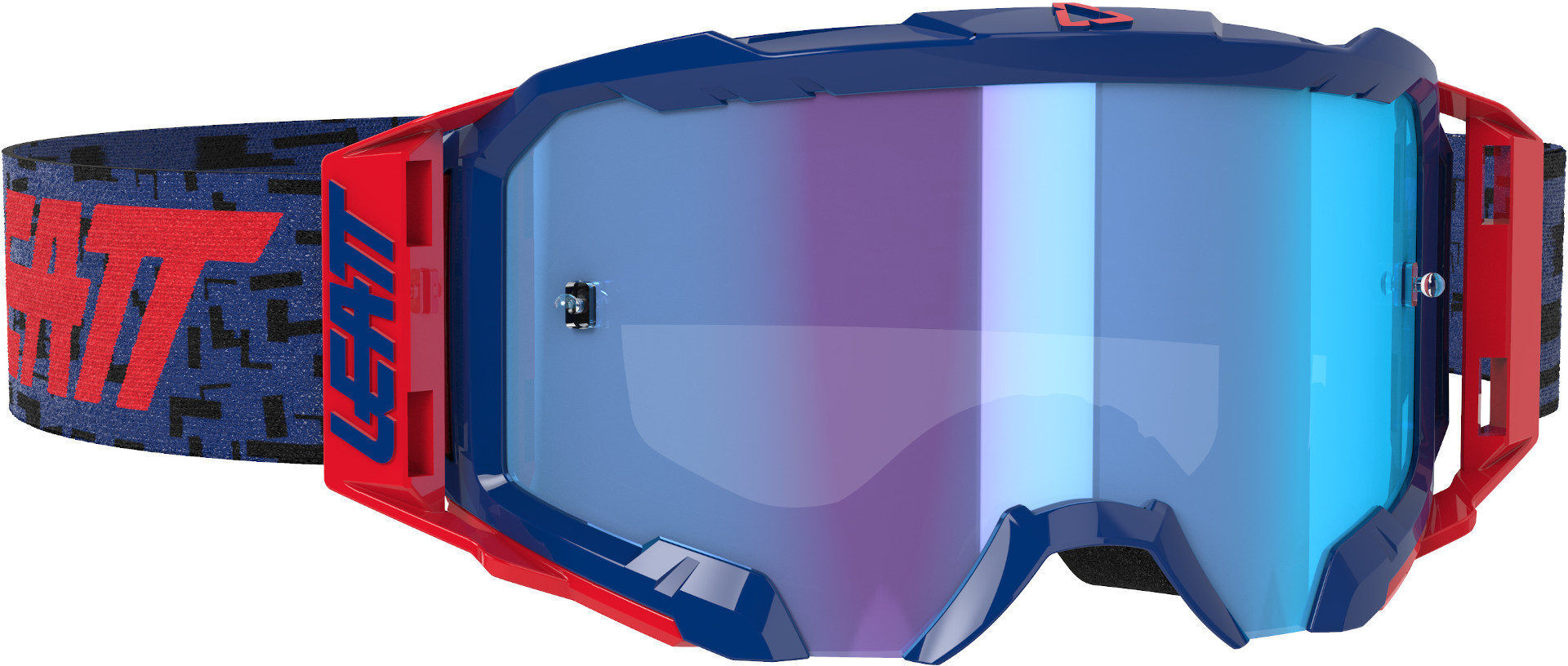 Leatt Velocity 5.5 Iriz Gafas de Motocross - Rojo Azul (un tamaño)