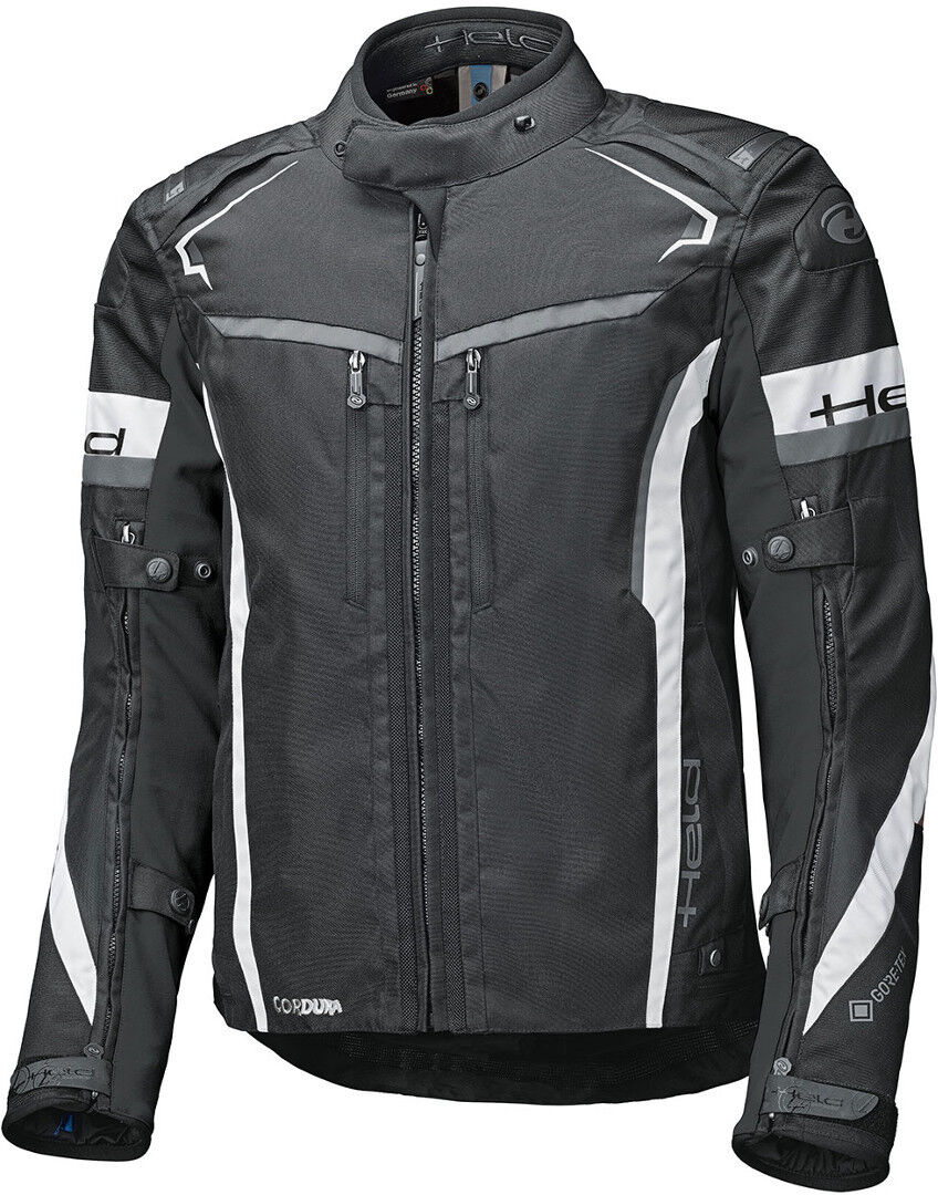 Held Imola ST Chaqueta textil de motocicleta - Negro Blanco (3XL)