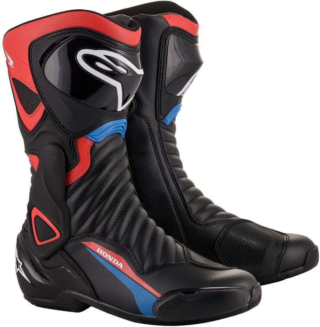 Alpinestars Honda SMX 6 V2 Botas de moto - Negro Rojo Azul (42)