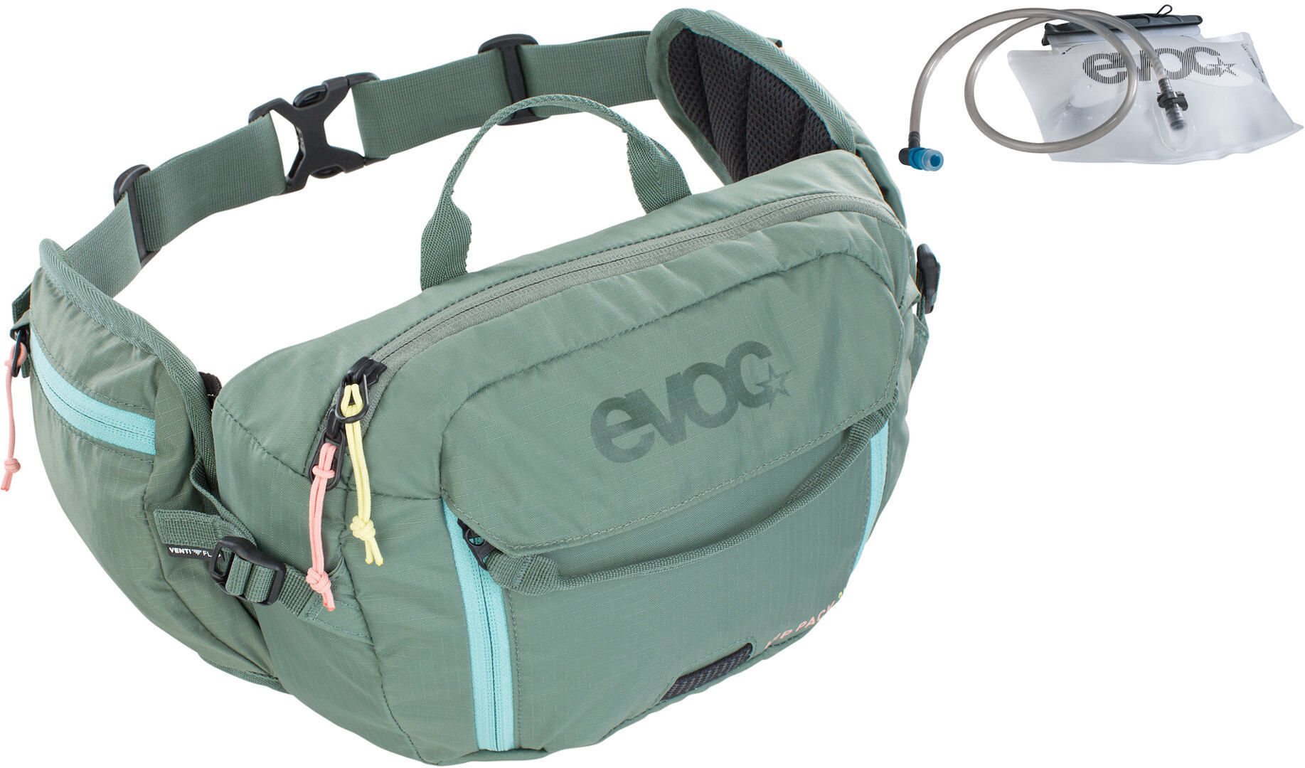 Evoc Hip Pack 3L Bolsa de cadera + vejiga de hidratación de 1,5L