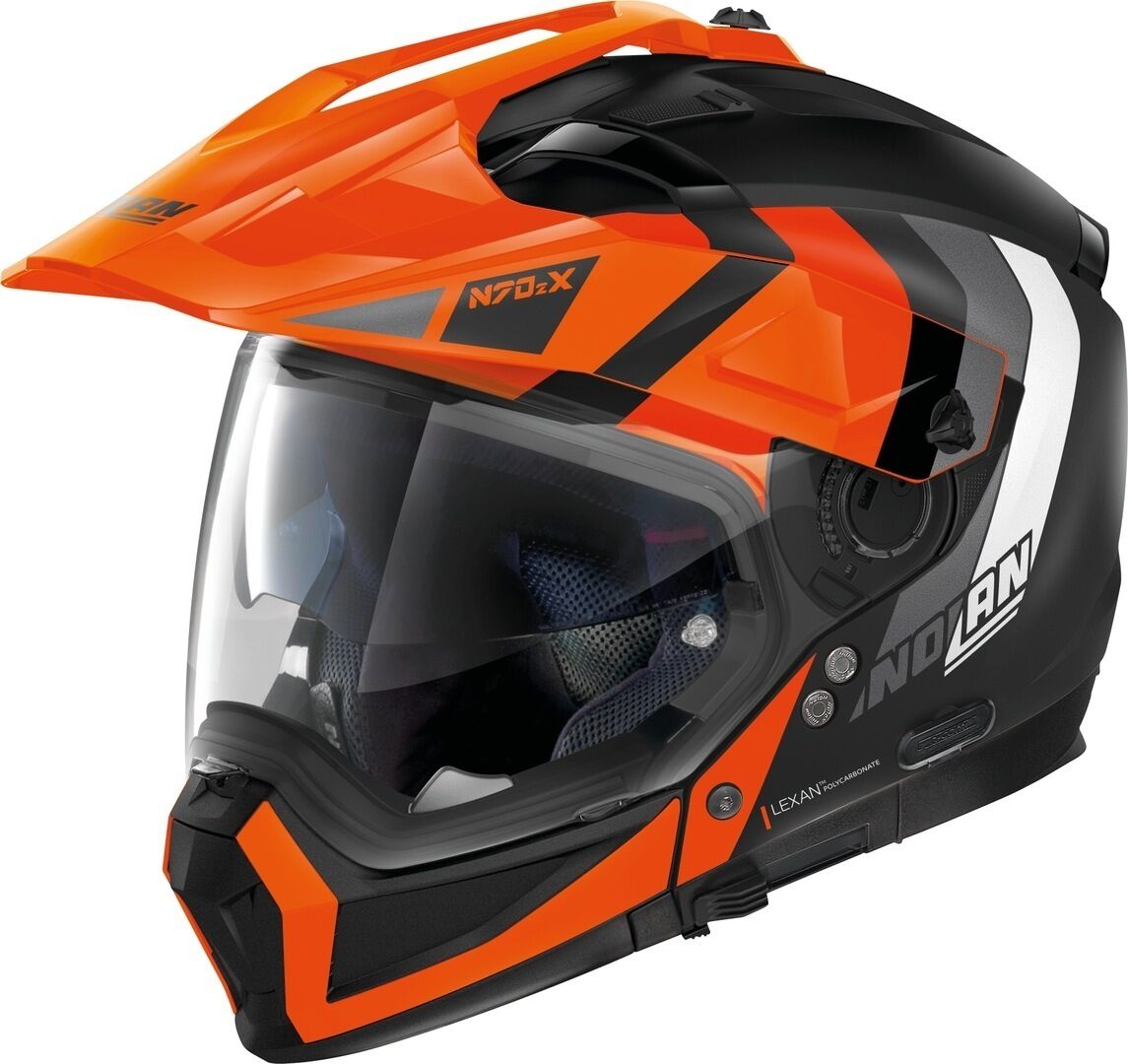 Nolan N70-2 X Decurio N-Com Casco - Negro Naranja (XS)