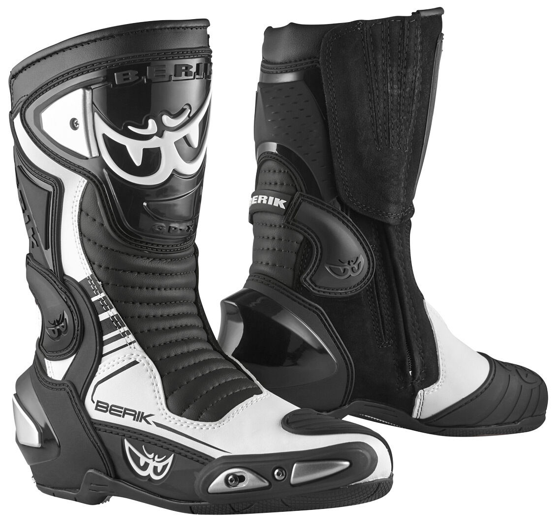 Berik Race-X EVO Botas de moto - Negro Blanco (48)