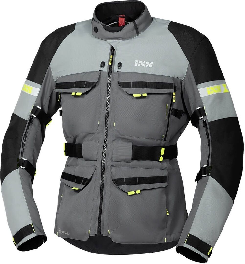 IXS Tour Adventure Gore-Tex Chaqueta textil de motocicleta - Negro Gris (M)