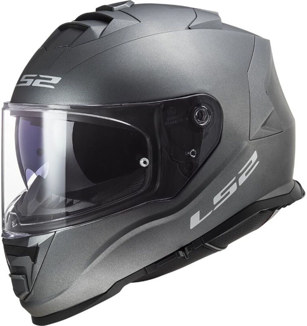 LS2 FF800 Storm Solid Casco - Plata (2XL)