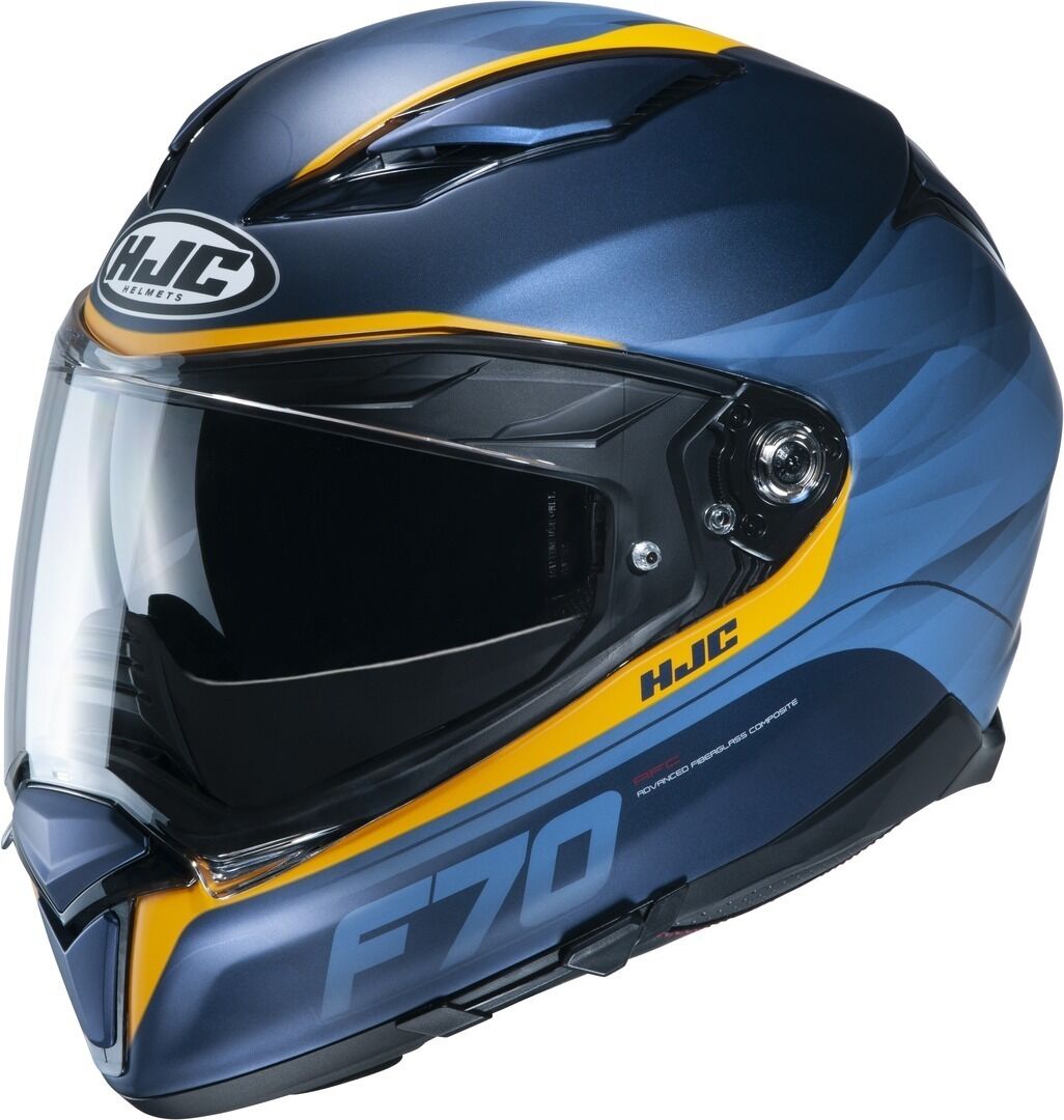 HJC F70 Feron Casco - Azul Naranja (XS)