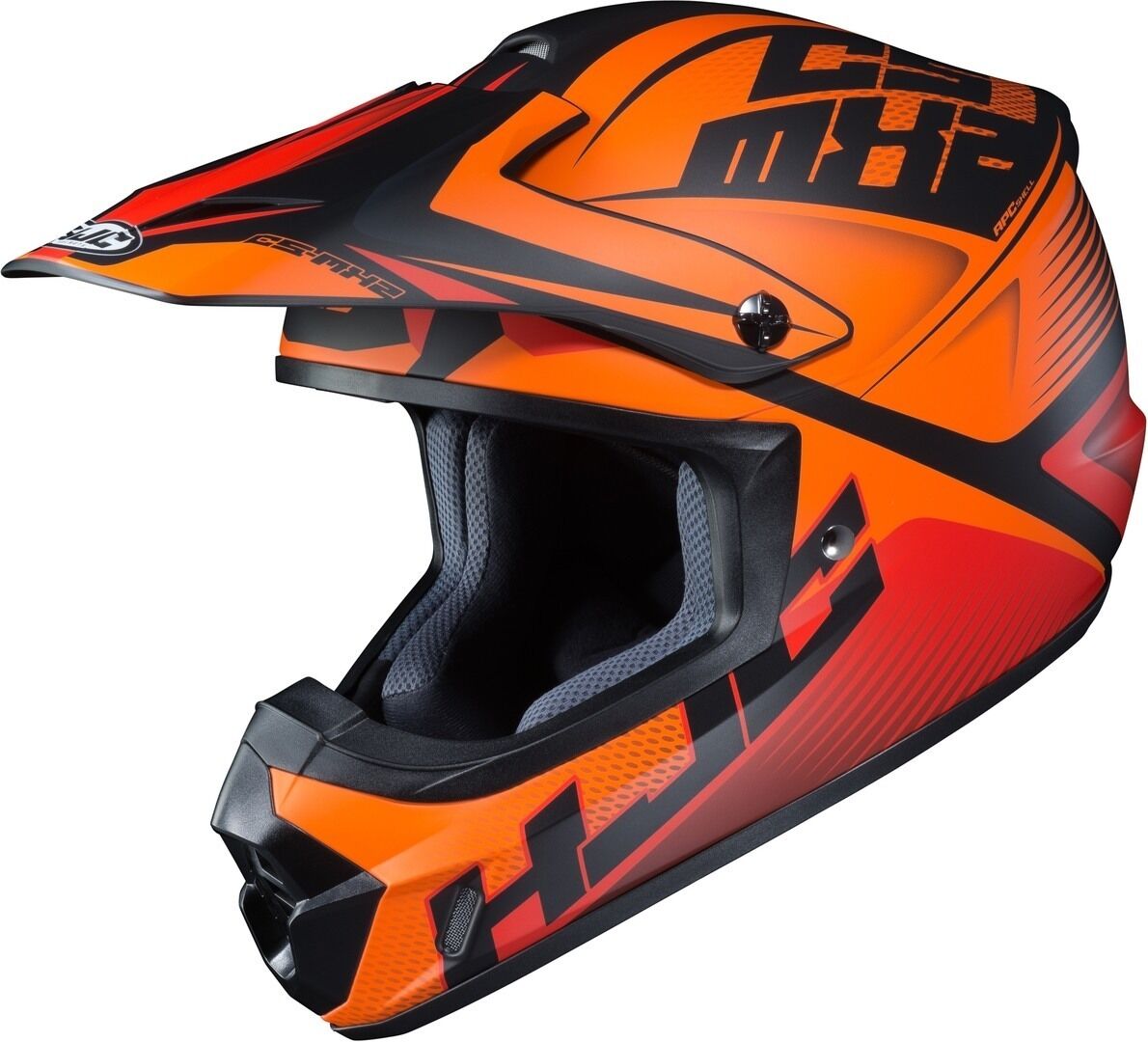 HJC CS-MX II Ellusion Casco de Motocross - Negro Naranja