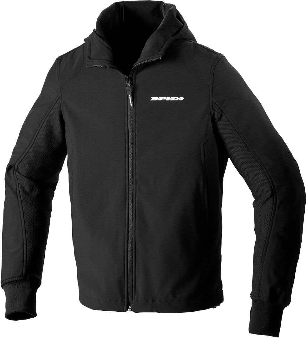 Spidi TexTech Armor Evo Sudadera con capucha para motocicletas - Negro (3XL)