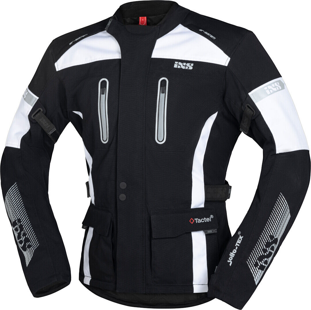 IXS Tour Pacora-ST Chaqueta textil para motocicletas - Negro Blanco (3XL)