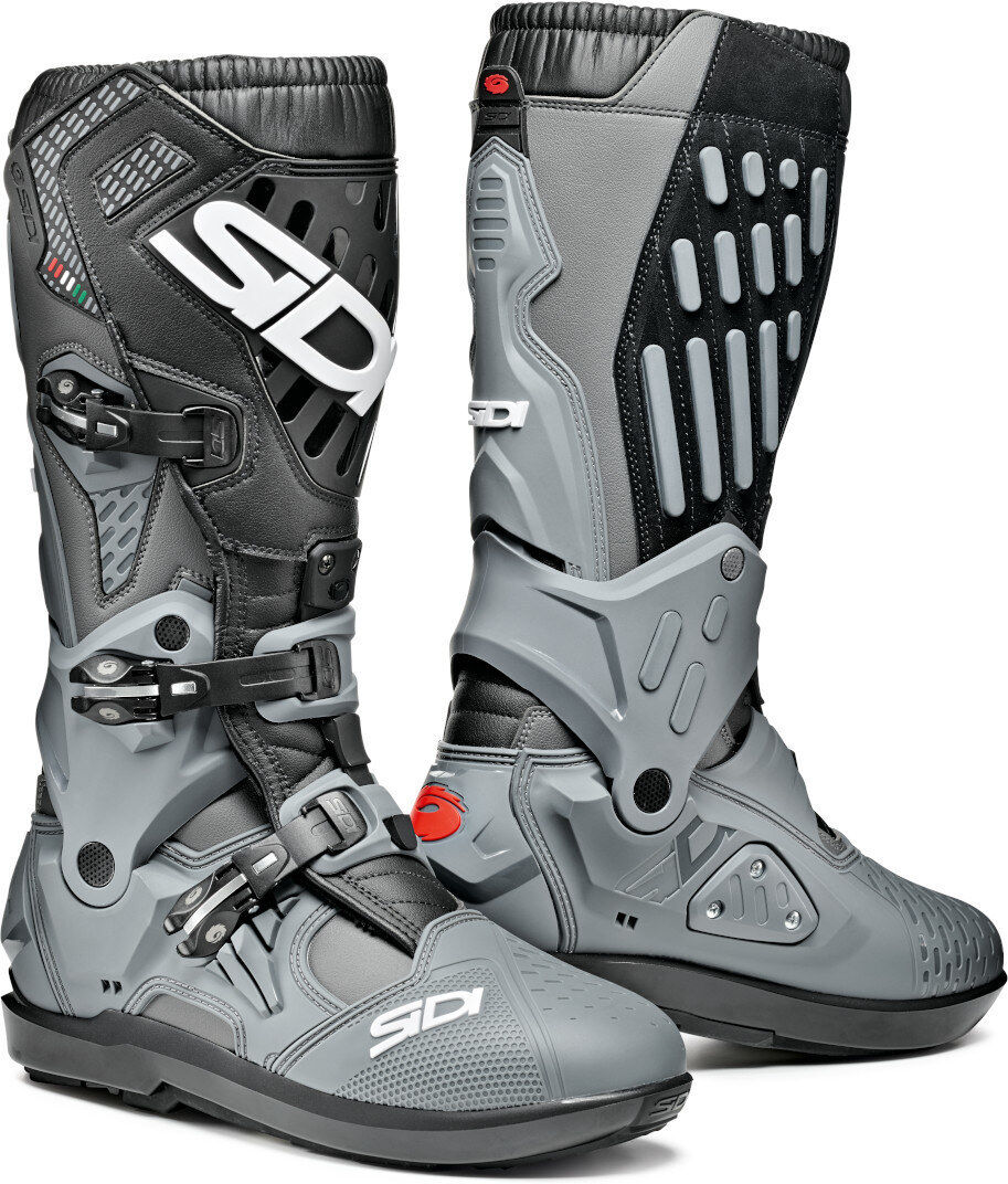 Sidi Atojo SRS Botas de Motocross - Negro Gris (40)