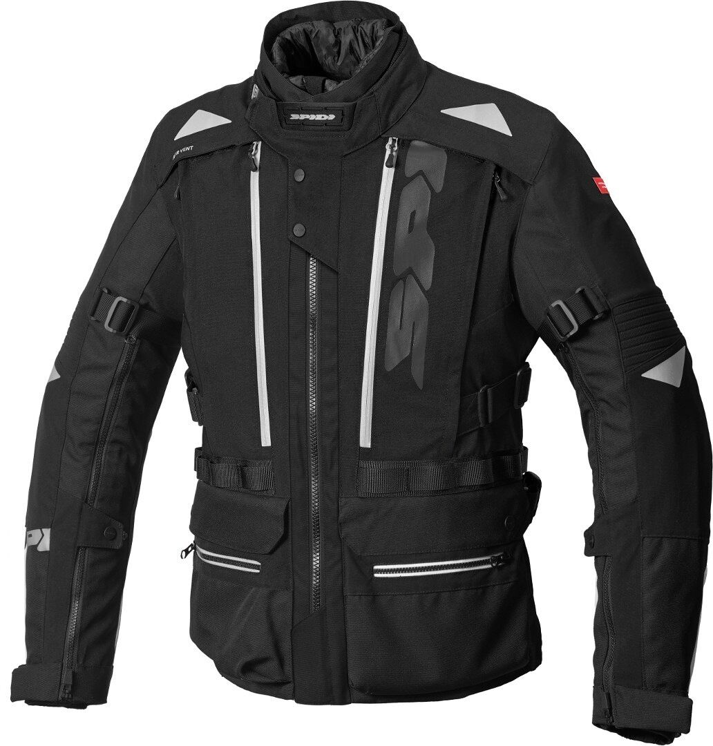 Spidi H2Out Allroad Chaqueta textil para motocicletas - Negro Gris (M)