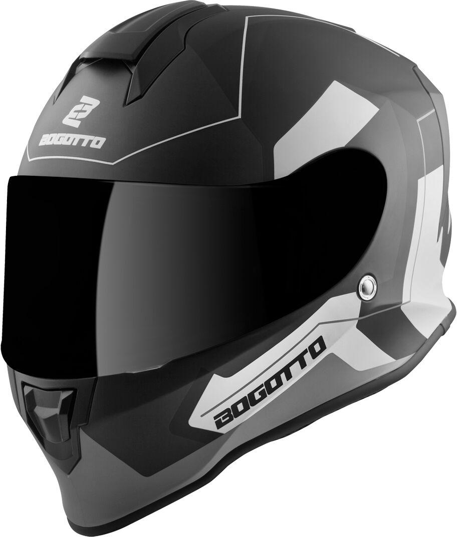 Bogotto V151 Sacro Casco - Negro Gris (XL)