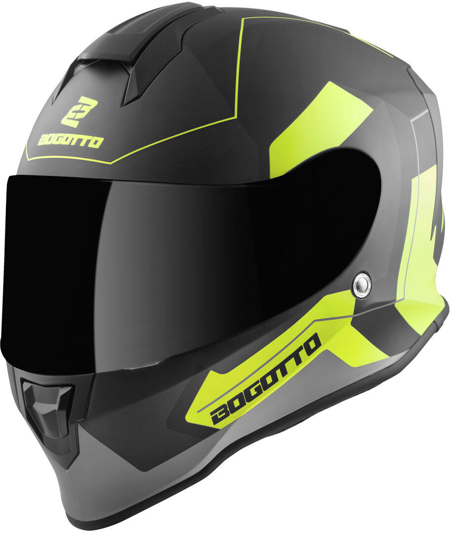 Bogotto V151 Sacro Casco - Negro Amarillo (XL)