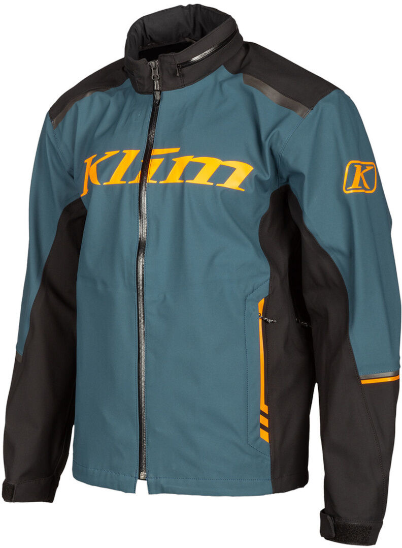 Klim Enduro S4 Chaqueta textil para motocicletas - Azul Naranja (2XL)