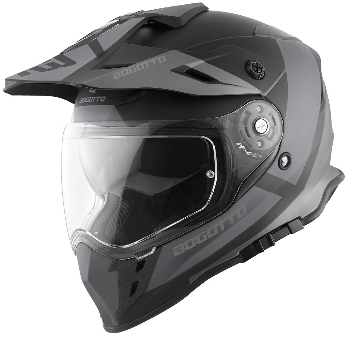 Bogotto V331 Pro Tour Casco Enduro - Negro Gris (M)