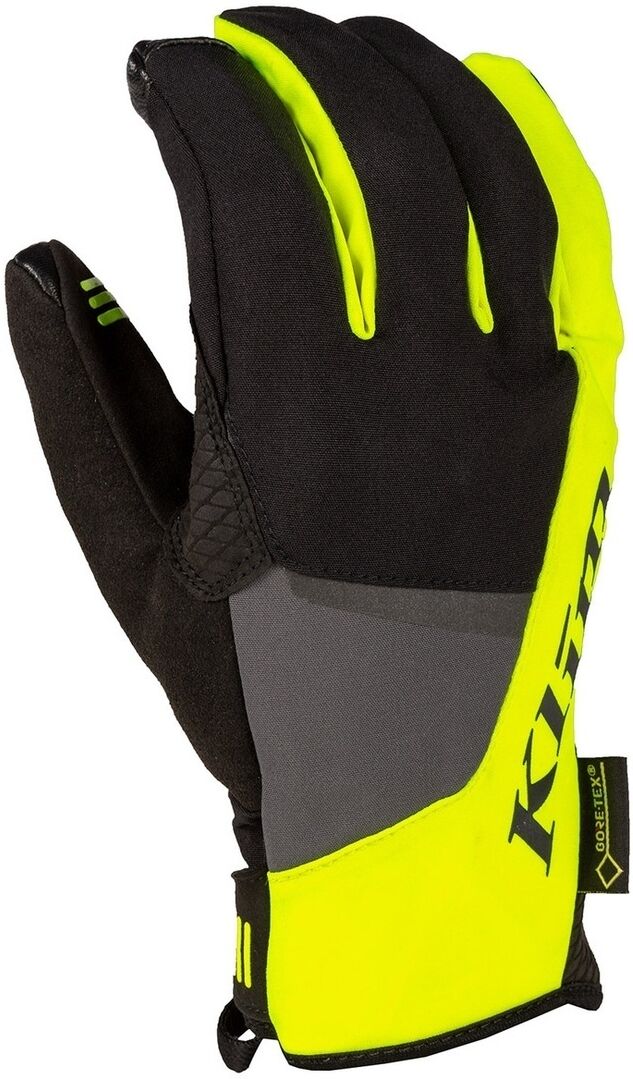 Klim Inversion Gore-Tex Guantes de moto - Negro Gris Amarillo (2XL)