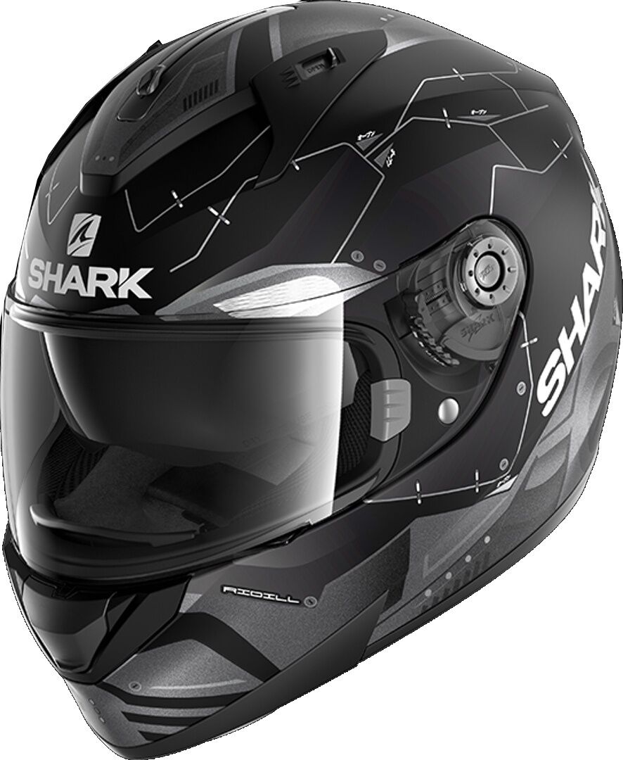 Shark Ridill Mecca Casco - Negro Gris (XL)