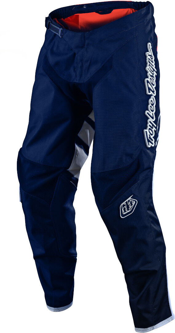 Lee GP Drift Pantalones Juveniles de Motocross - Blanco Azul (XL)