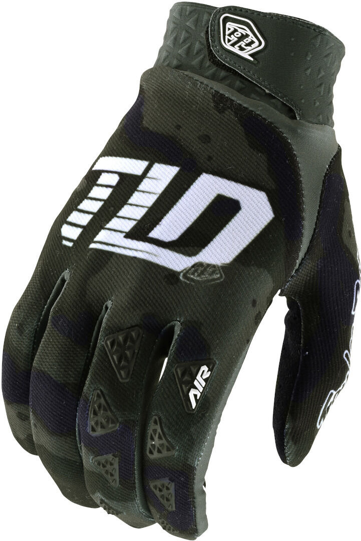 Lee Air Camo Guantes de Motocross - Verde Multicolor (S)