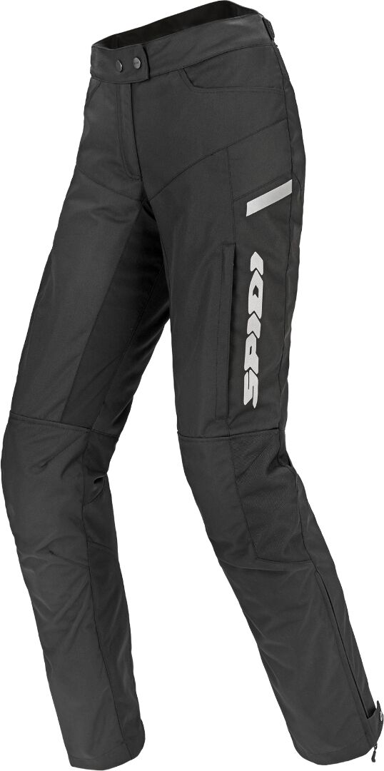 Spidi Voyager H2Out Señoras Motorcycle Textil Pantalones - Negro Blanco