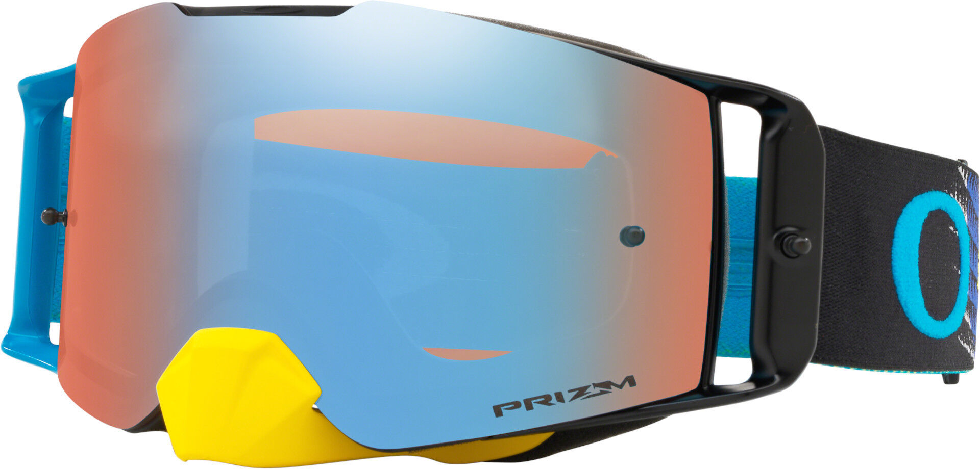 Oakley Front Line Dissolve Gafas de Motocross - Azul Amarillo (un tamaño)