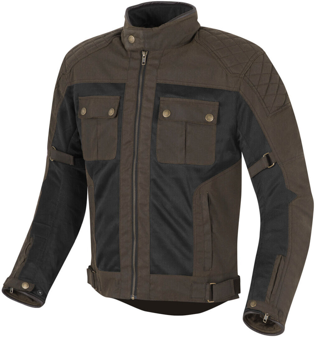 Merlin Shenstone Chaqueta encerada para motocicleta - Marrón (2XL)